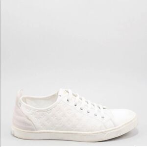 AUTHENTIC Louis Vuitton Leather embossed sneakers shoes size 37.5. Worn twice.